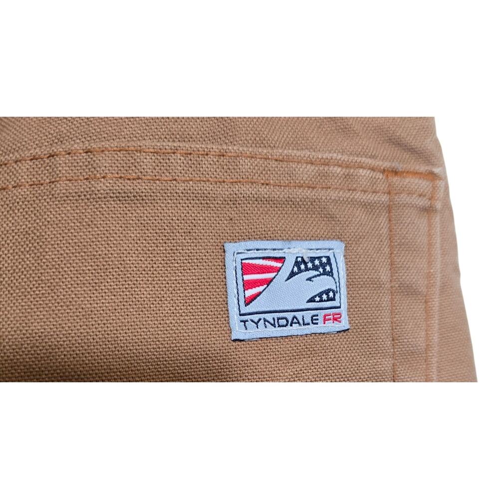 Tyndale Mens Welding Flame Resistant Canvas Pants Jeans Brown Tan Size 35W x 30L - Picture 6 of 7